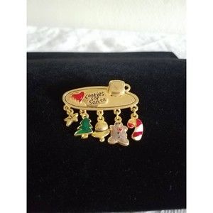 Cookies For Santa Brooch NWOT